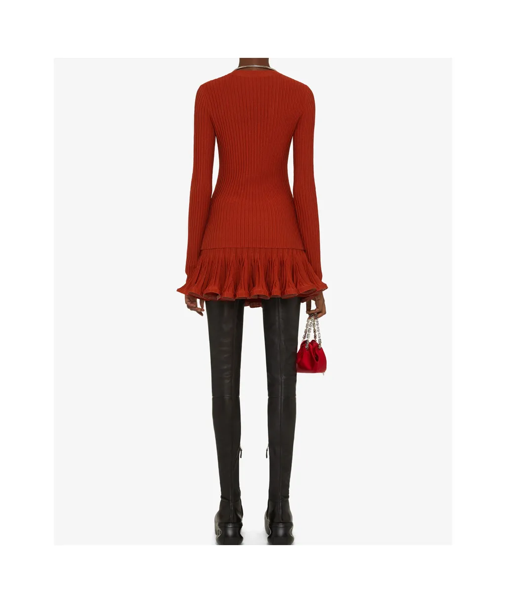 Sweater In Ribbed Viscose Knit