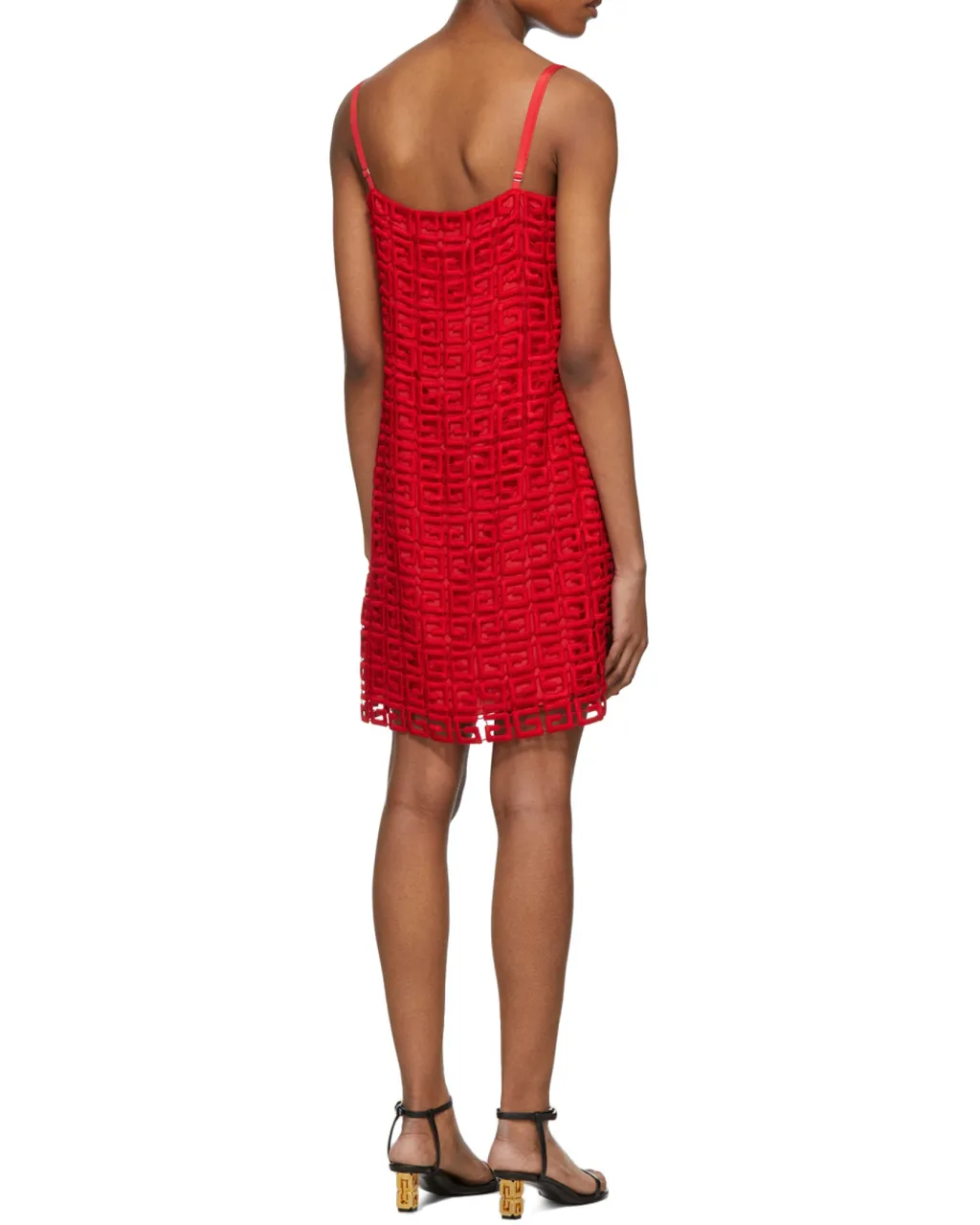 4G-Motif Square-Neck Dress