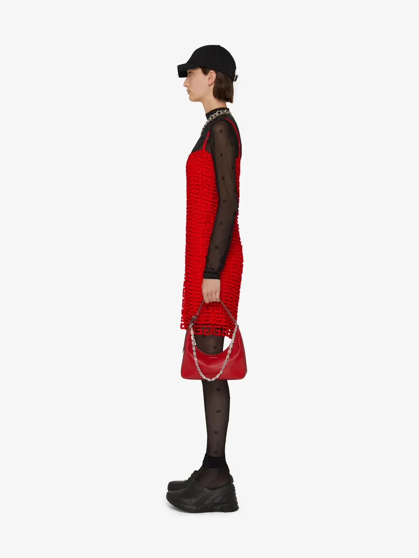 4G-Motif Square-Neck Dress