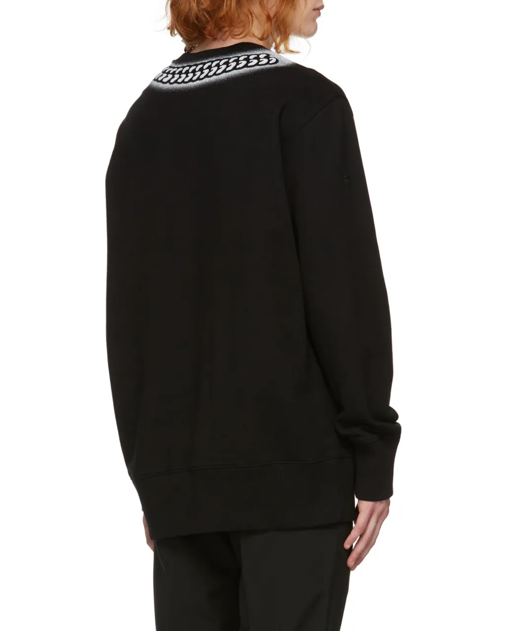 Embossed Chain Print Sweatshirt