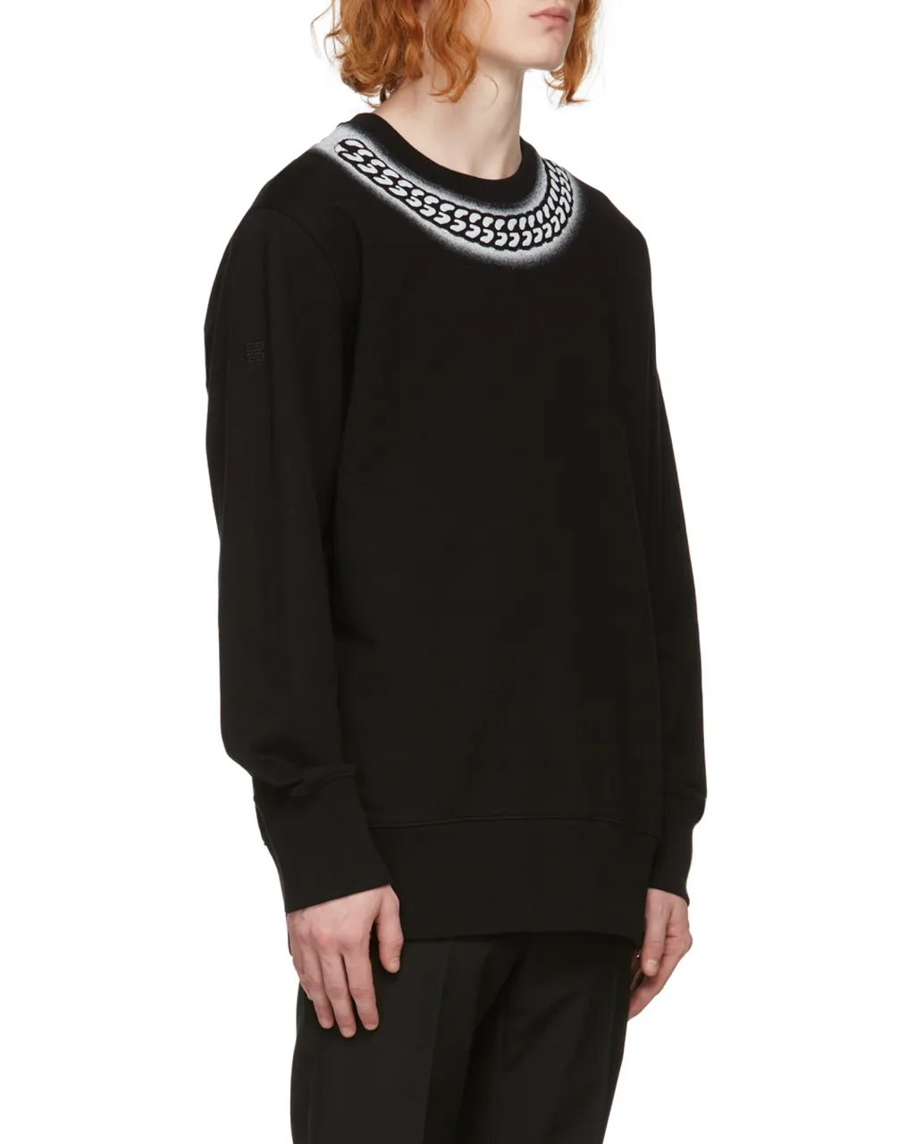 Embossed Chain Print Sweatshirt