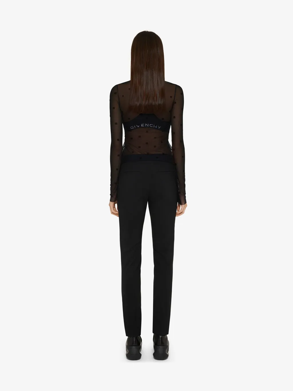 Shirt In Tulle With 4G Pattern
