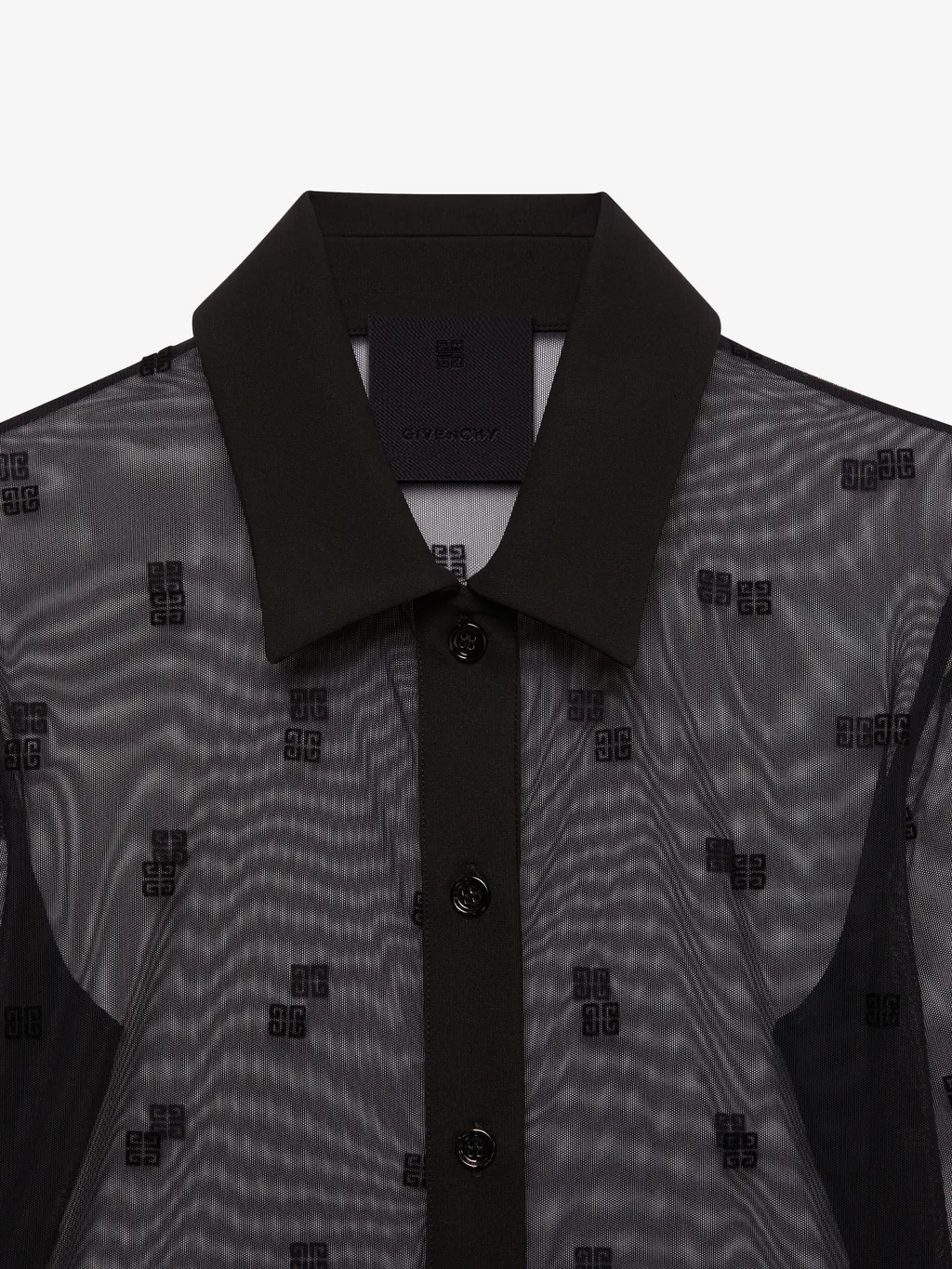 Shirt In Tulle With 4G Pattern