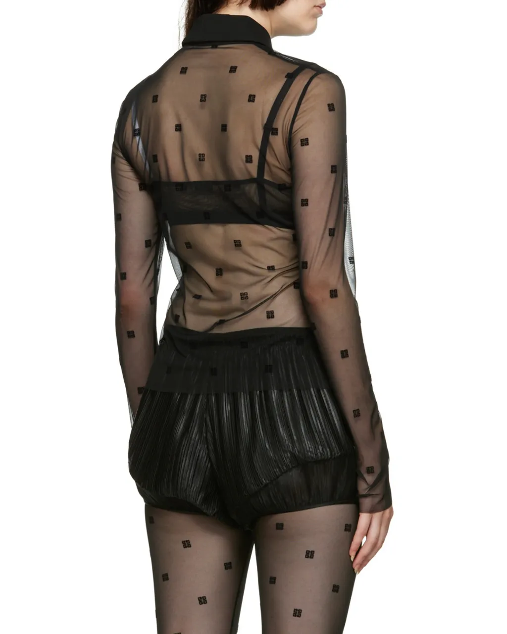 Shirt In Tulle With 4G Pattern
