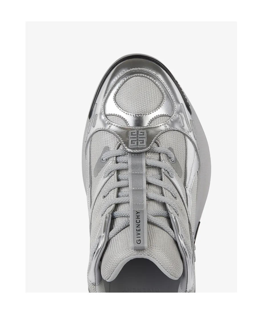 Giv 1 Tr Sneakers In Mesh And Metallized Leather