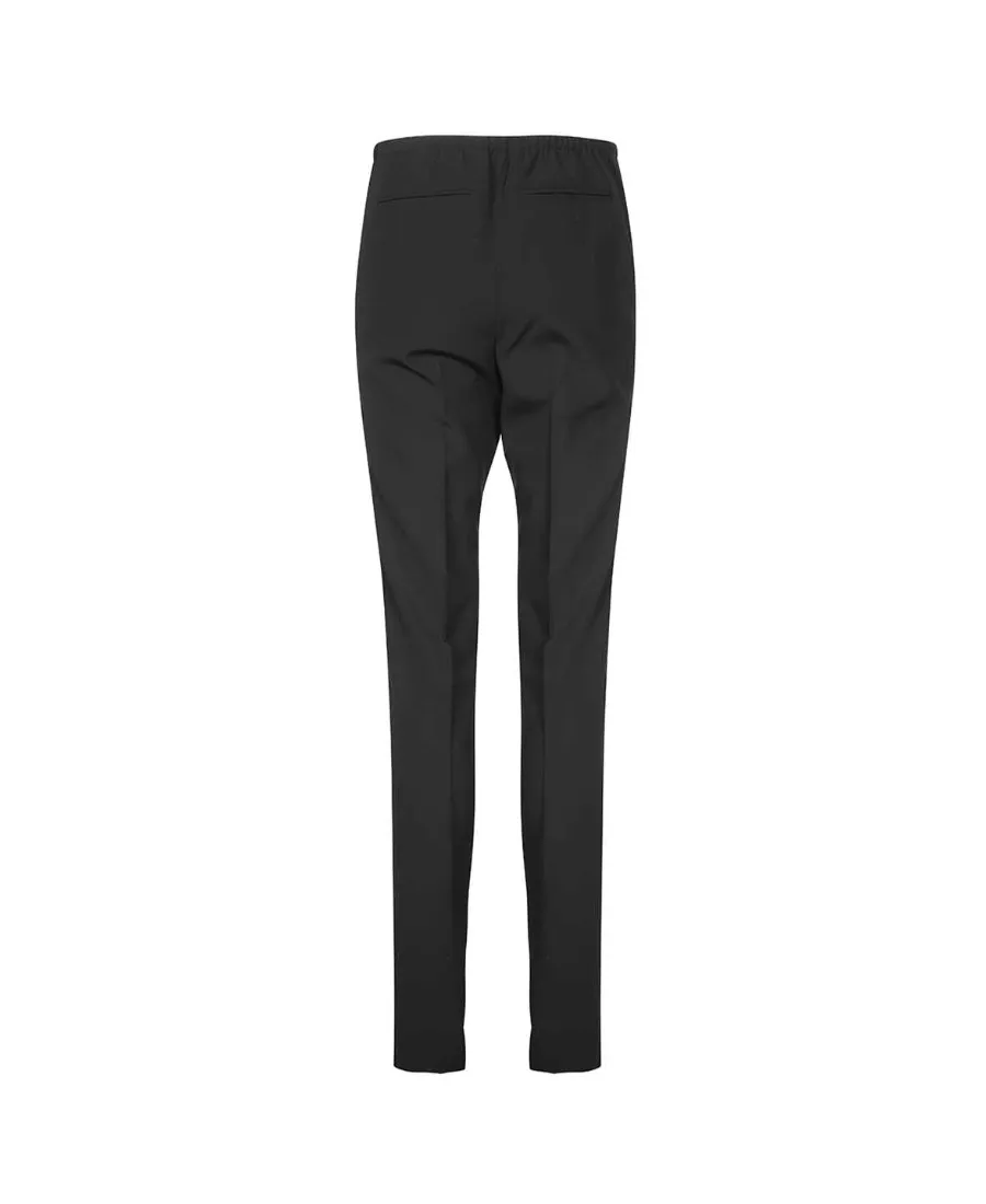 Elasticated-Waist Tailored Trousers