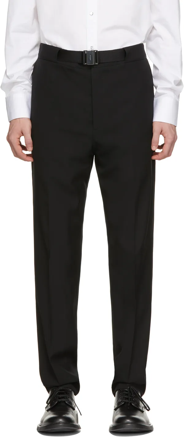 Belted Straight-Leg Trousers