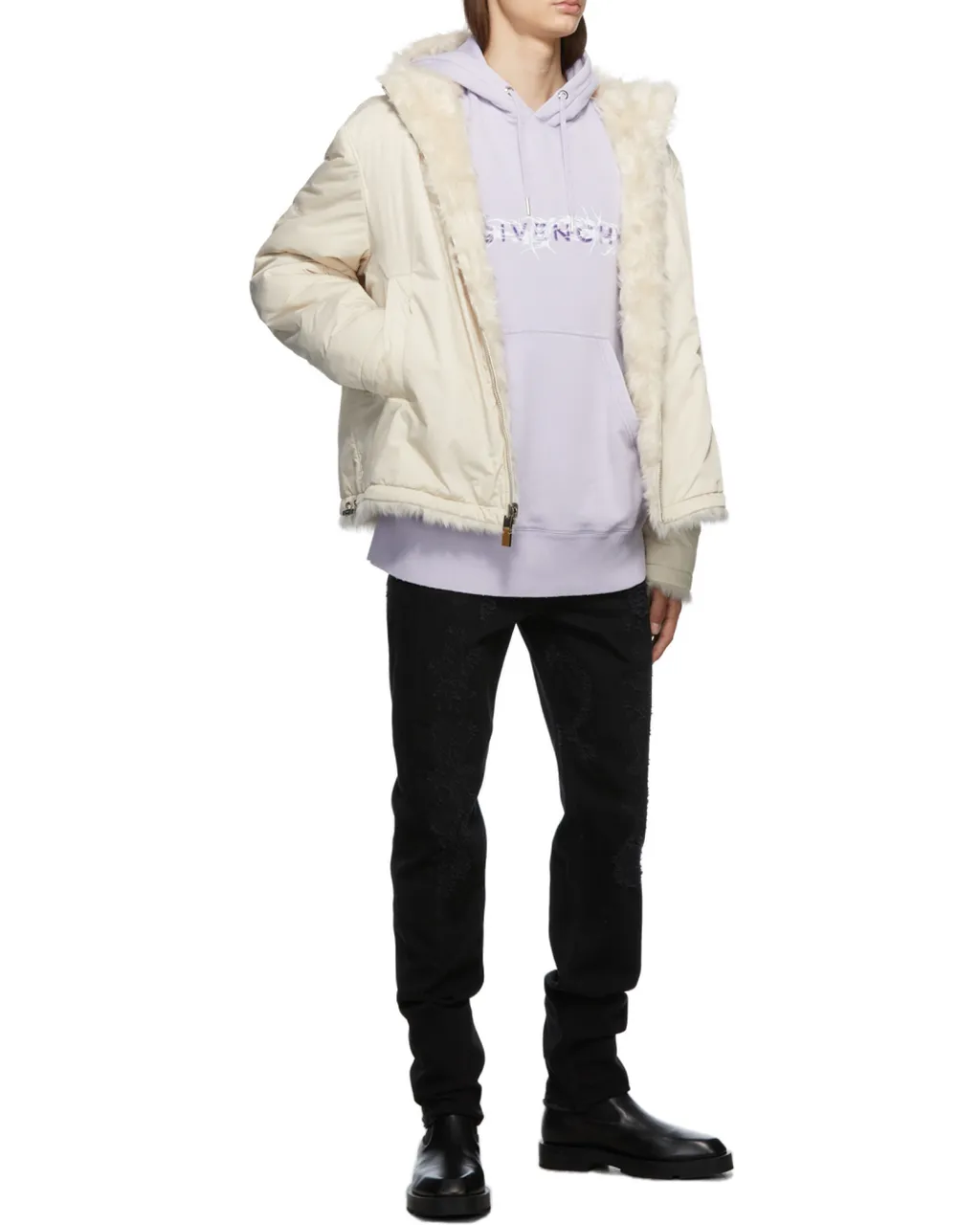 Barbed Wire Printed Hoodie