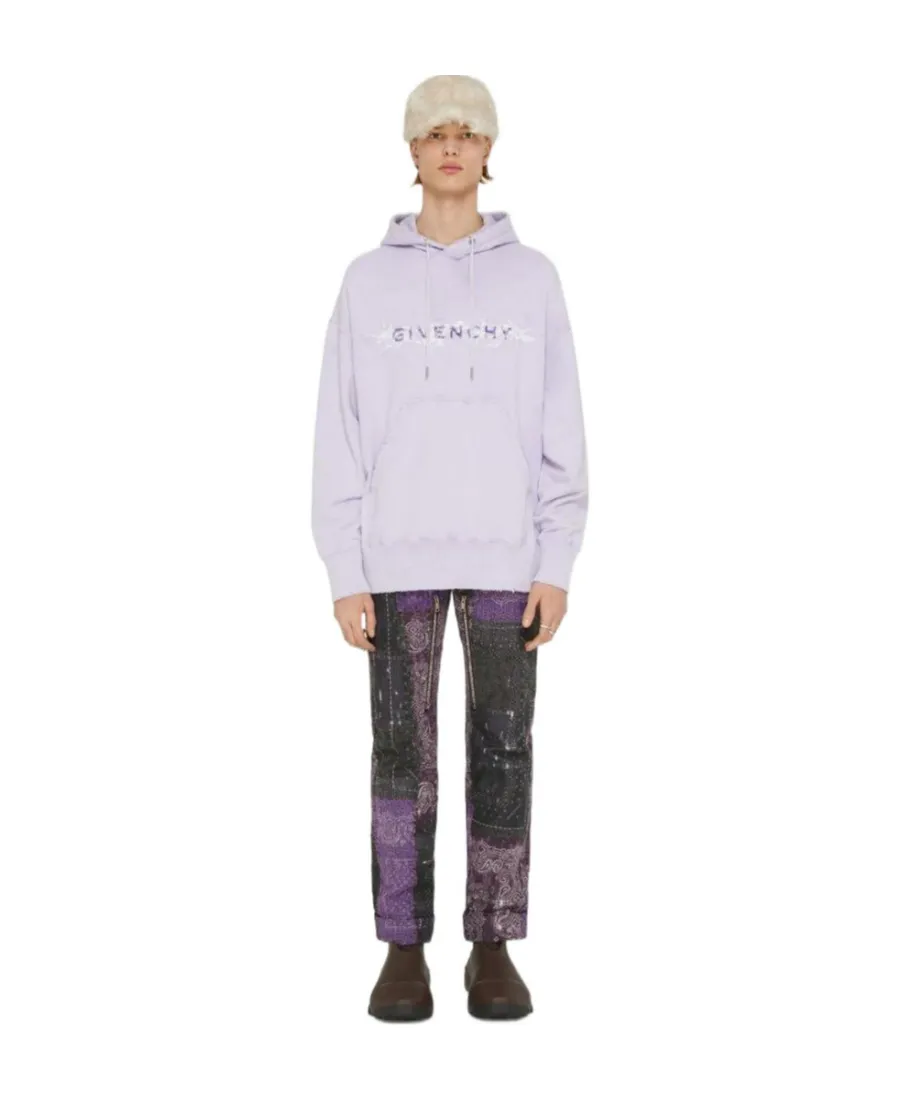 Barbed Wire Printed Hoodie