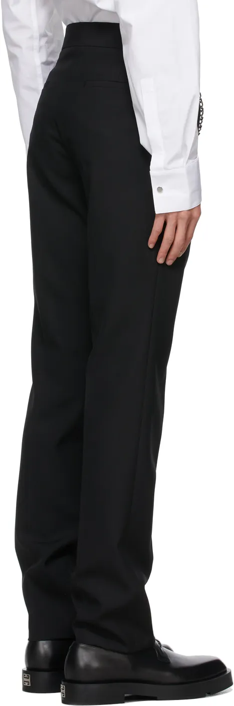 Chain Link Straight Leg Trousers