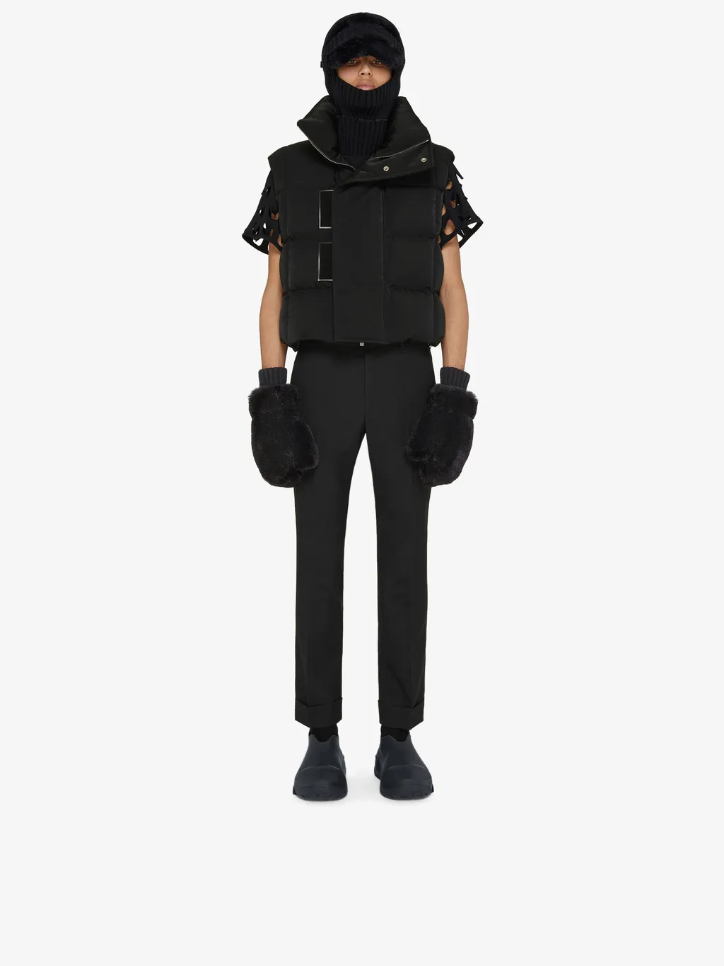 Oversized Sleeveless Puffer Jacket