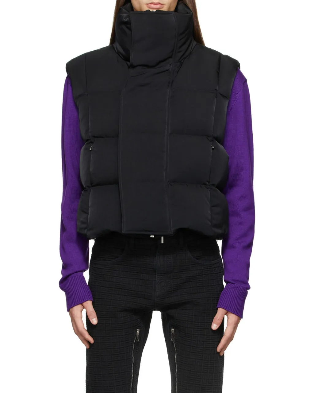 Oversized Sleeveless Puffer Jacket