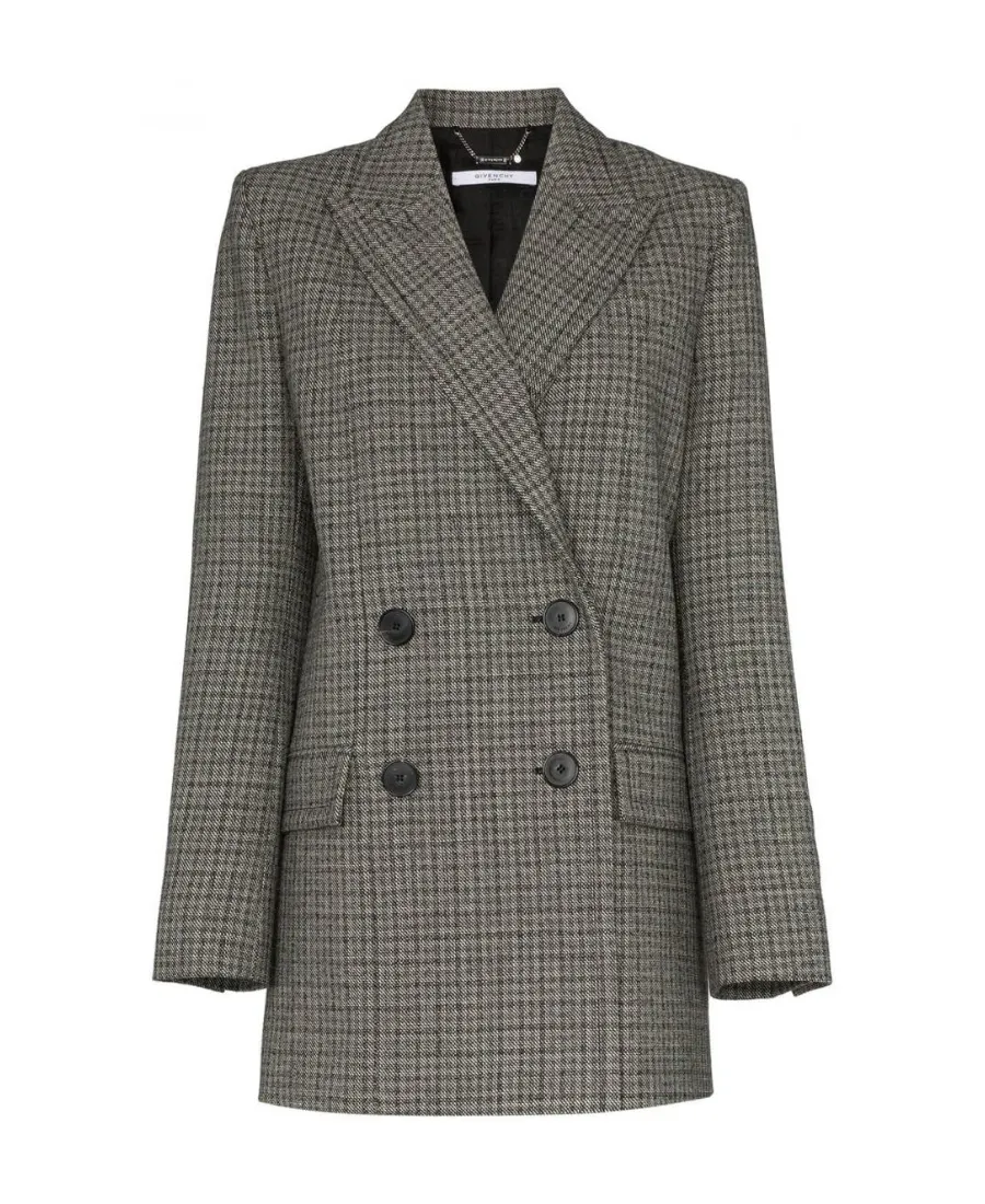 Plaid Wool Suit Jacket