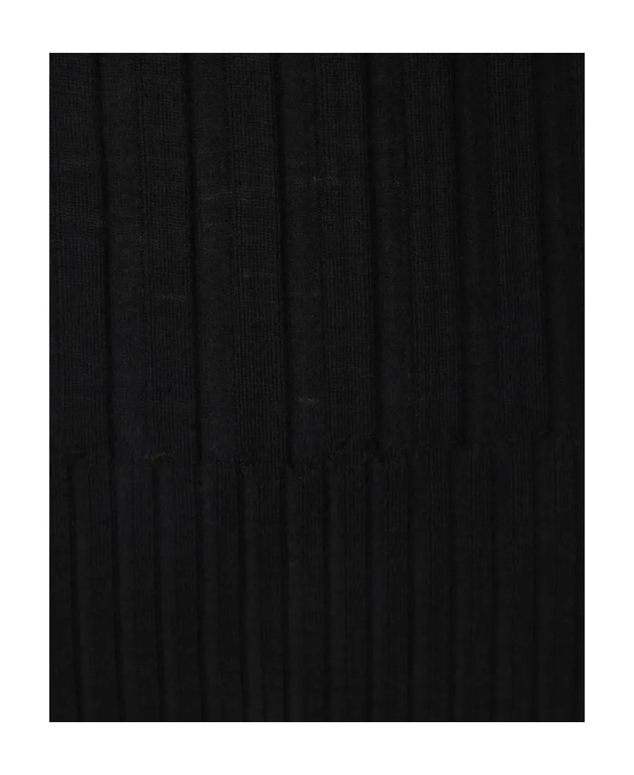 Ribbed-Knit Wool Dress