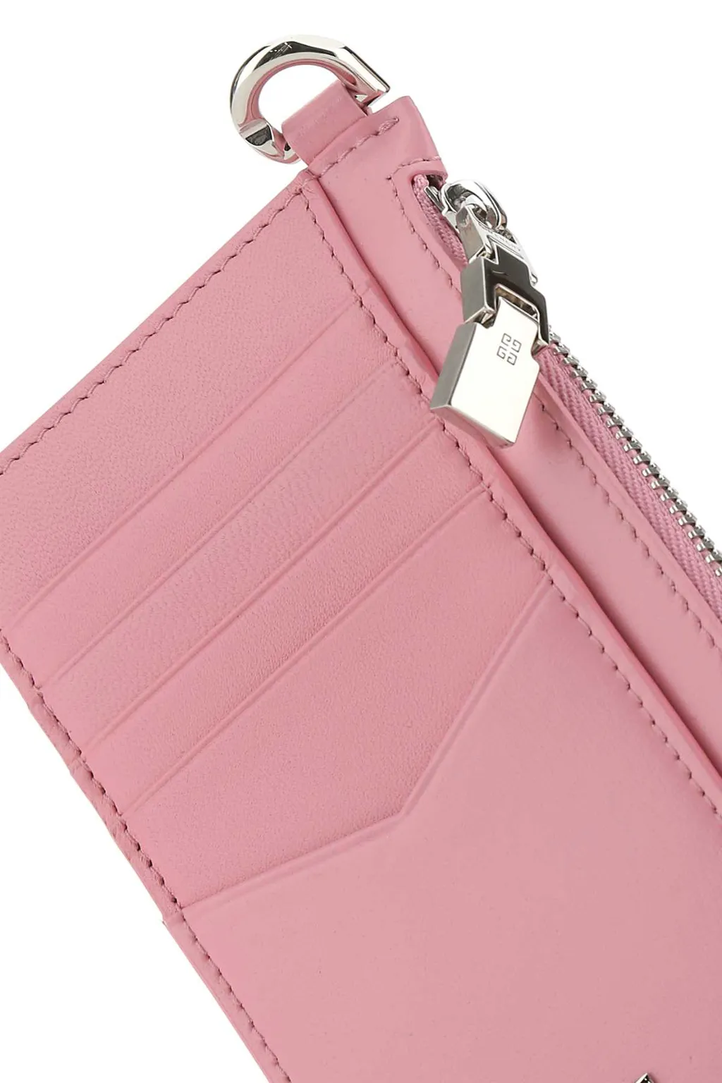 Logo Plaque Leather Wallet