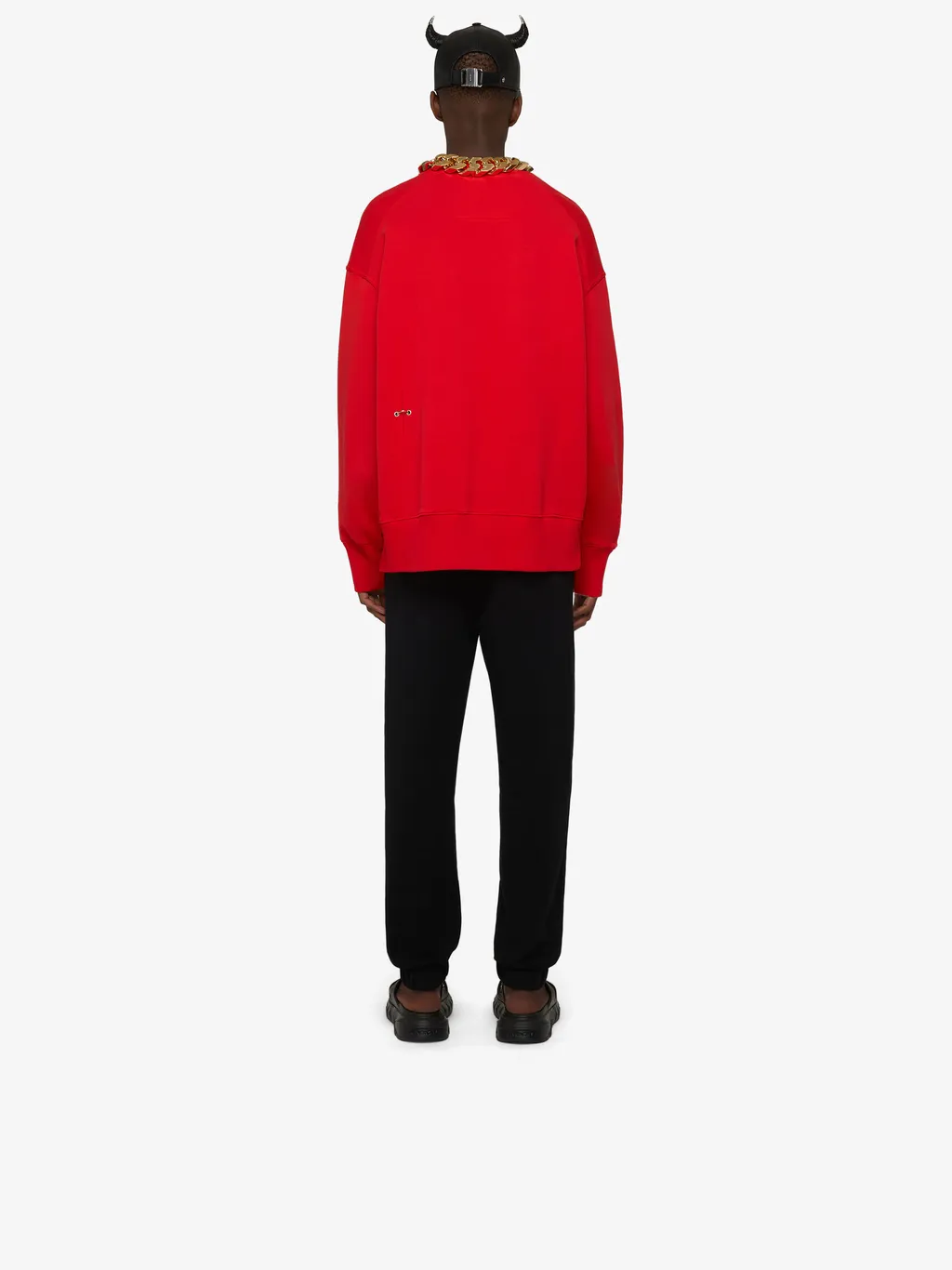 Eyelet Detail Oversized Sweatshirt