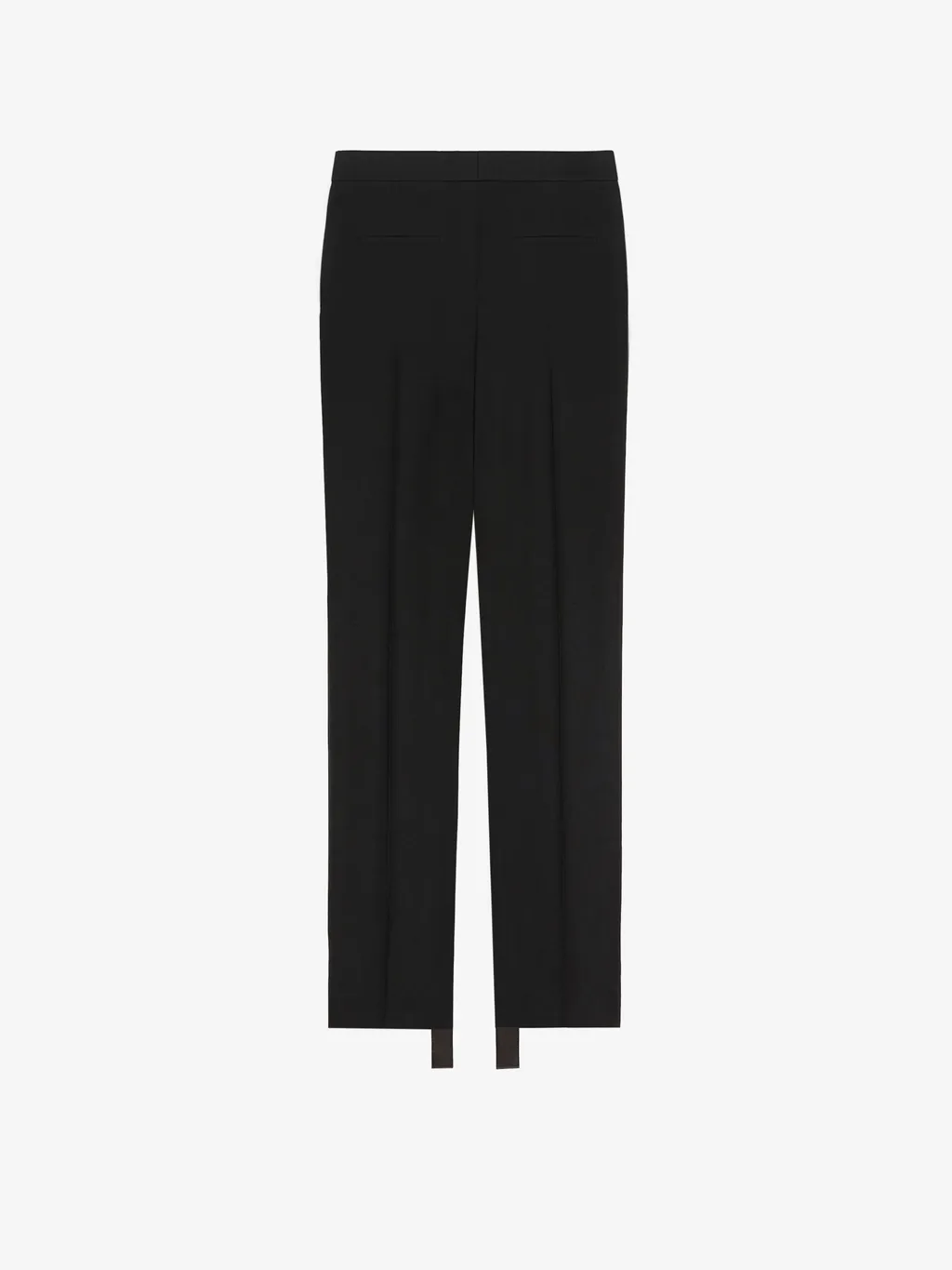 Satin Band Straight Leg Trousers