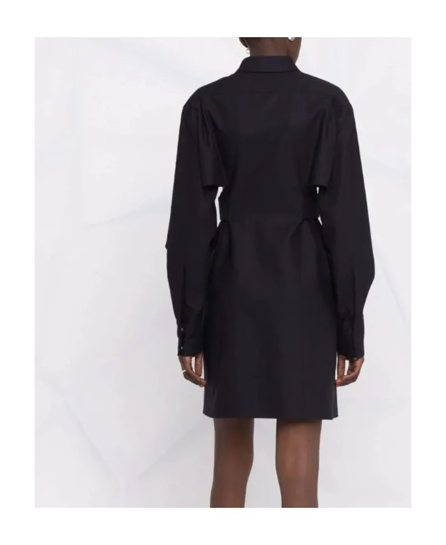 Cut-Out Shirt Dress