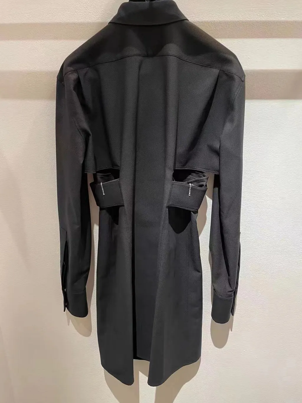 Cut-Out Shirt Dress