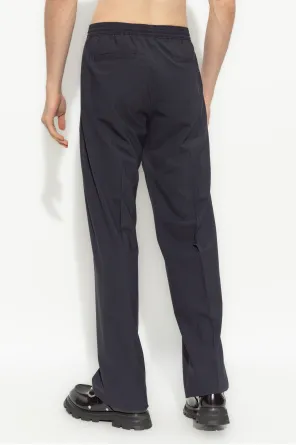 4G Embroidered Elastic Waist Jogging Pants