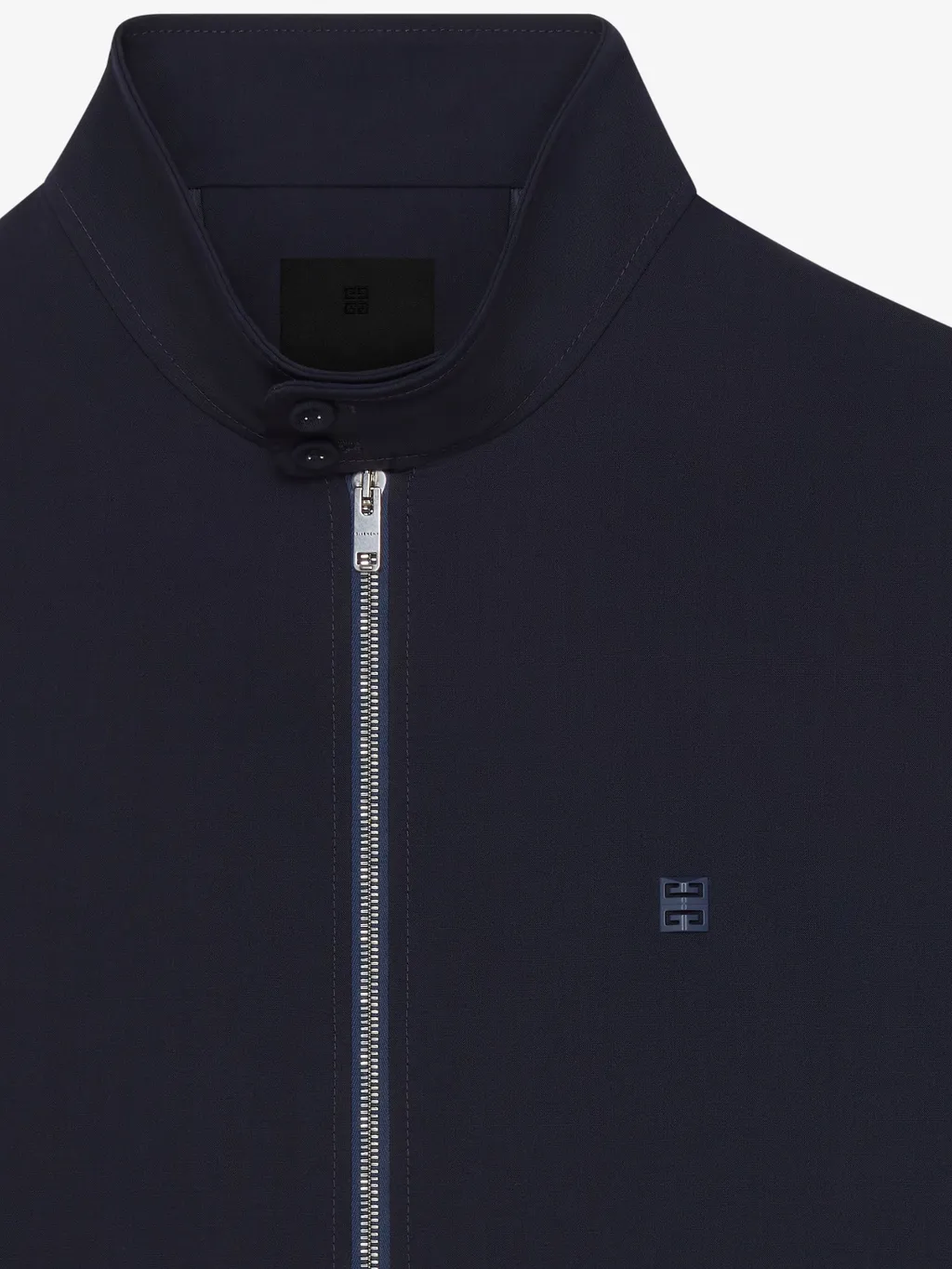 Stand Up Collar Zipped Jacket