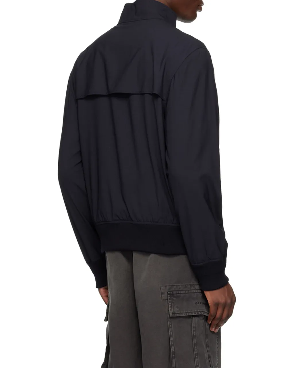 Stand Up Collar Zipped Jacket
