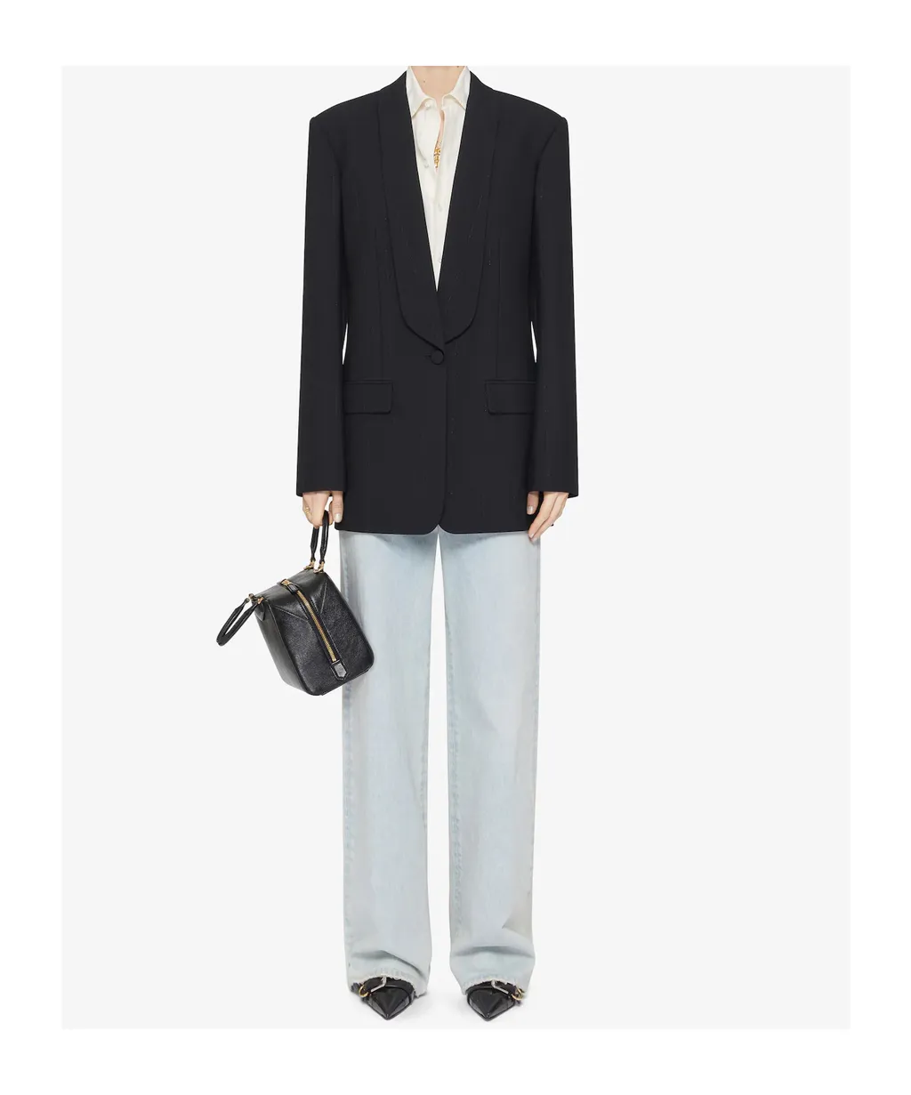 Shawl Lapel Single-Breasted Jacket