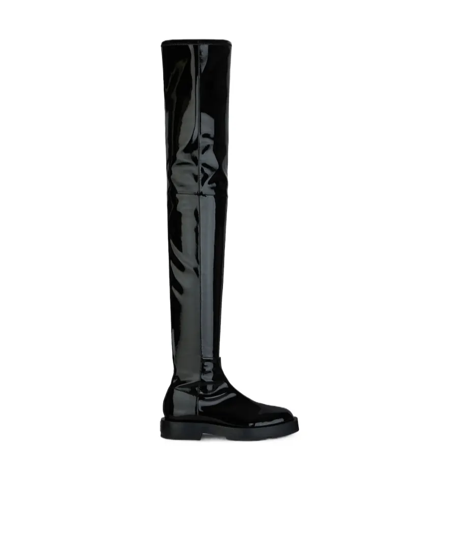 4G Plaque Thigh-High Boots