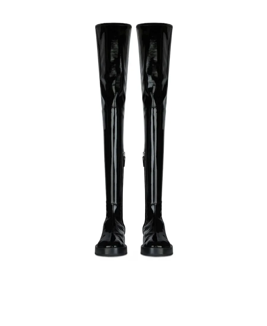 4G Plaque Thigh-High Boots