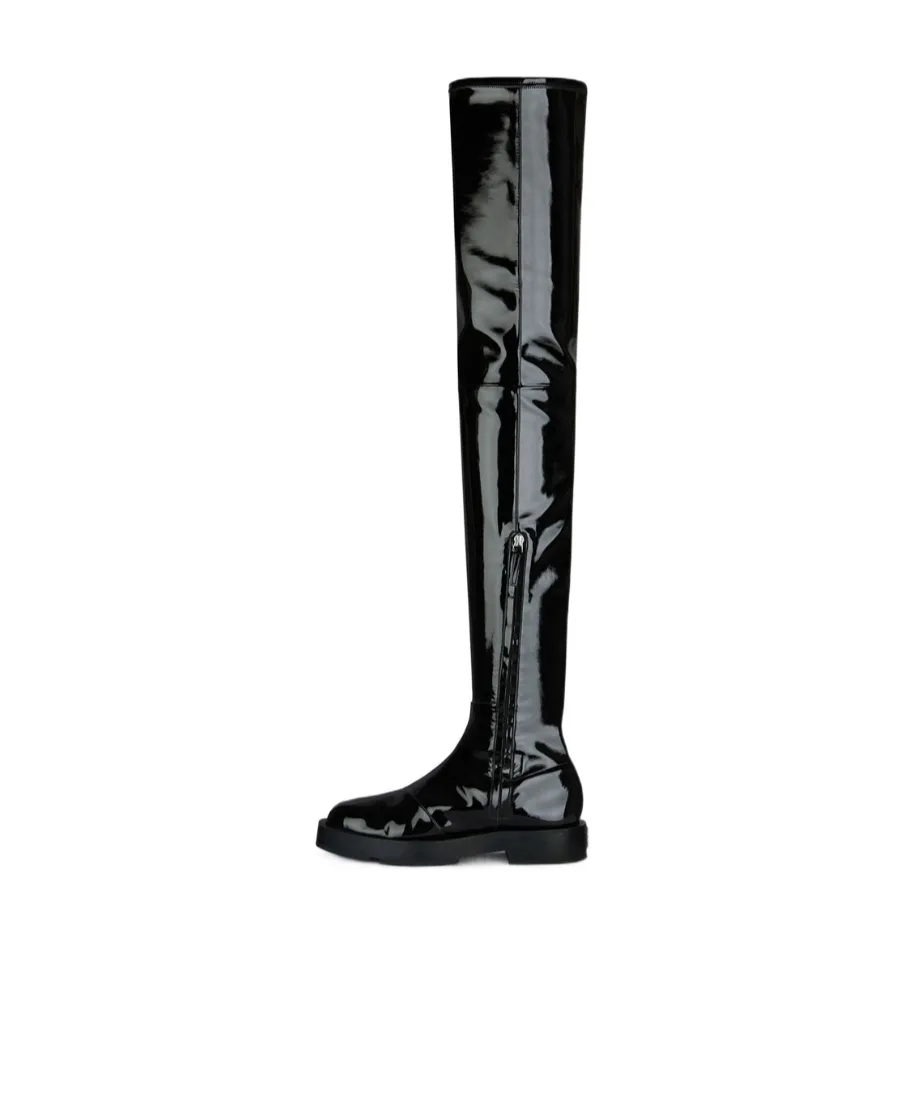 4G Plaque Thigh-High Boots