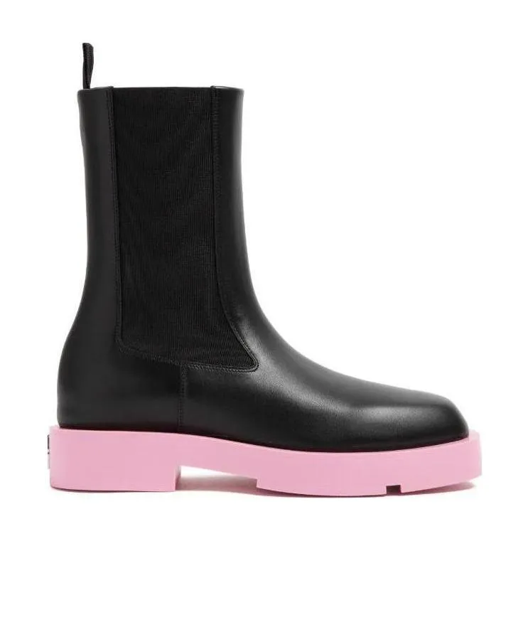 Slip-On Squared Ankle Boots