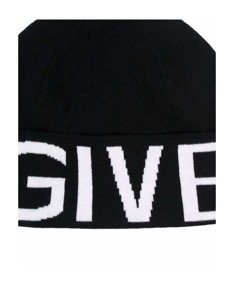 Logo Intarsia-Knit Slip-On Beanie
