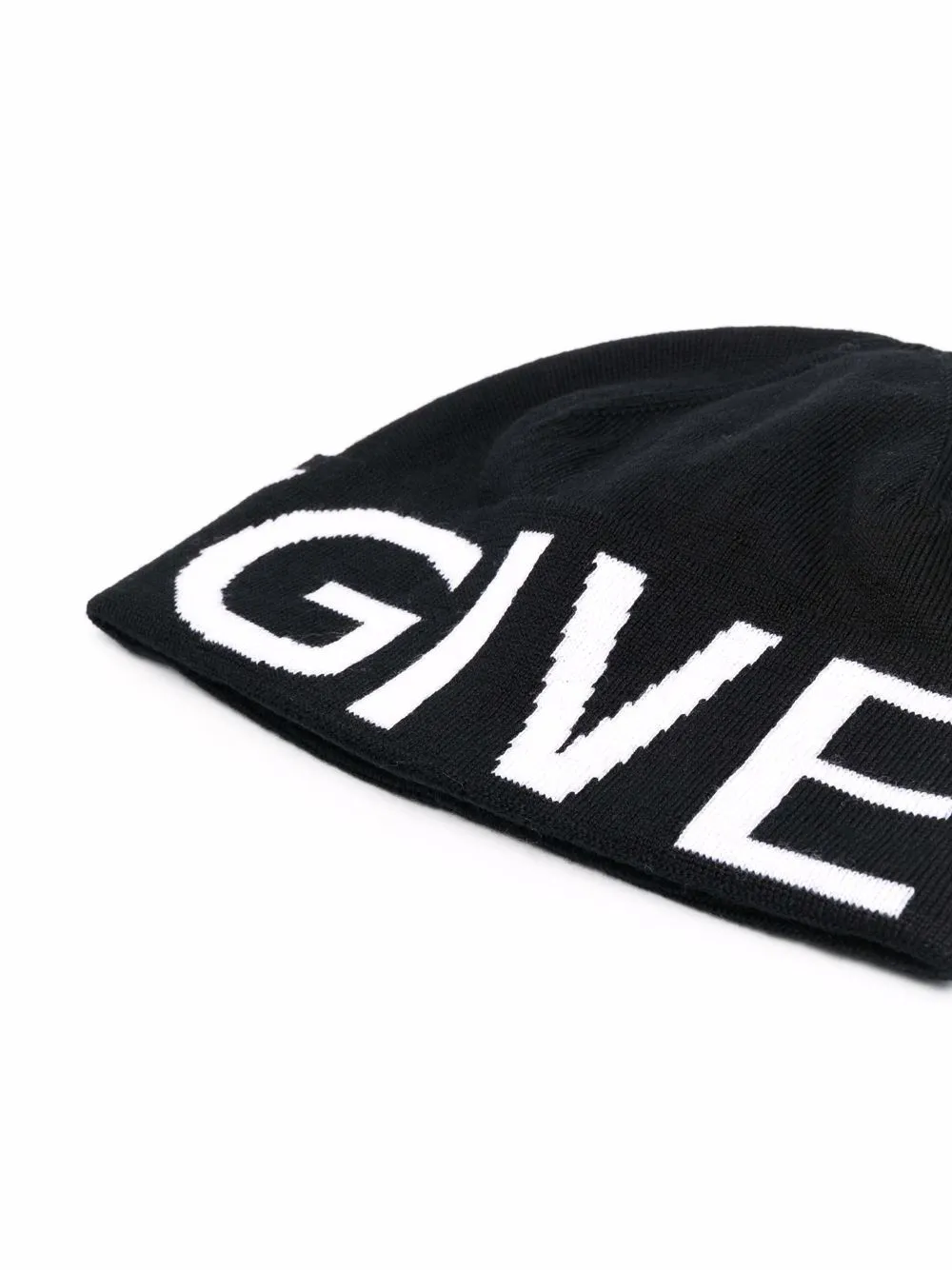Logo Intarsia-Knit Slip-On Beanie