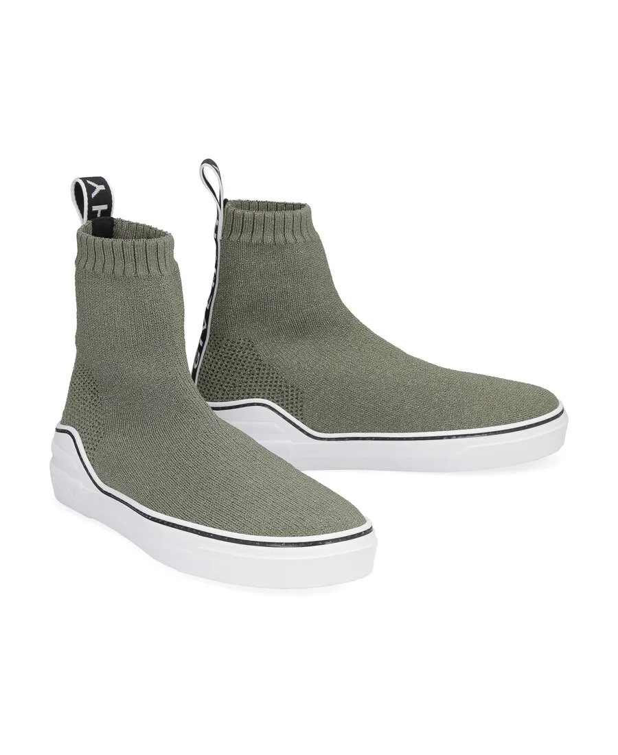 Logo High-Top Socks Boots
