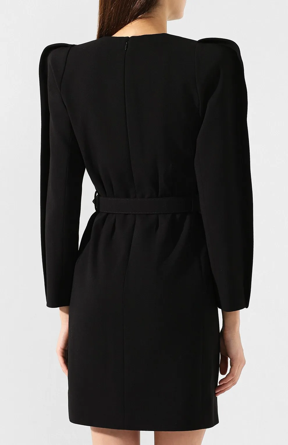 Structured Belted Mini Dress