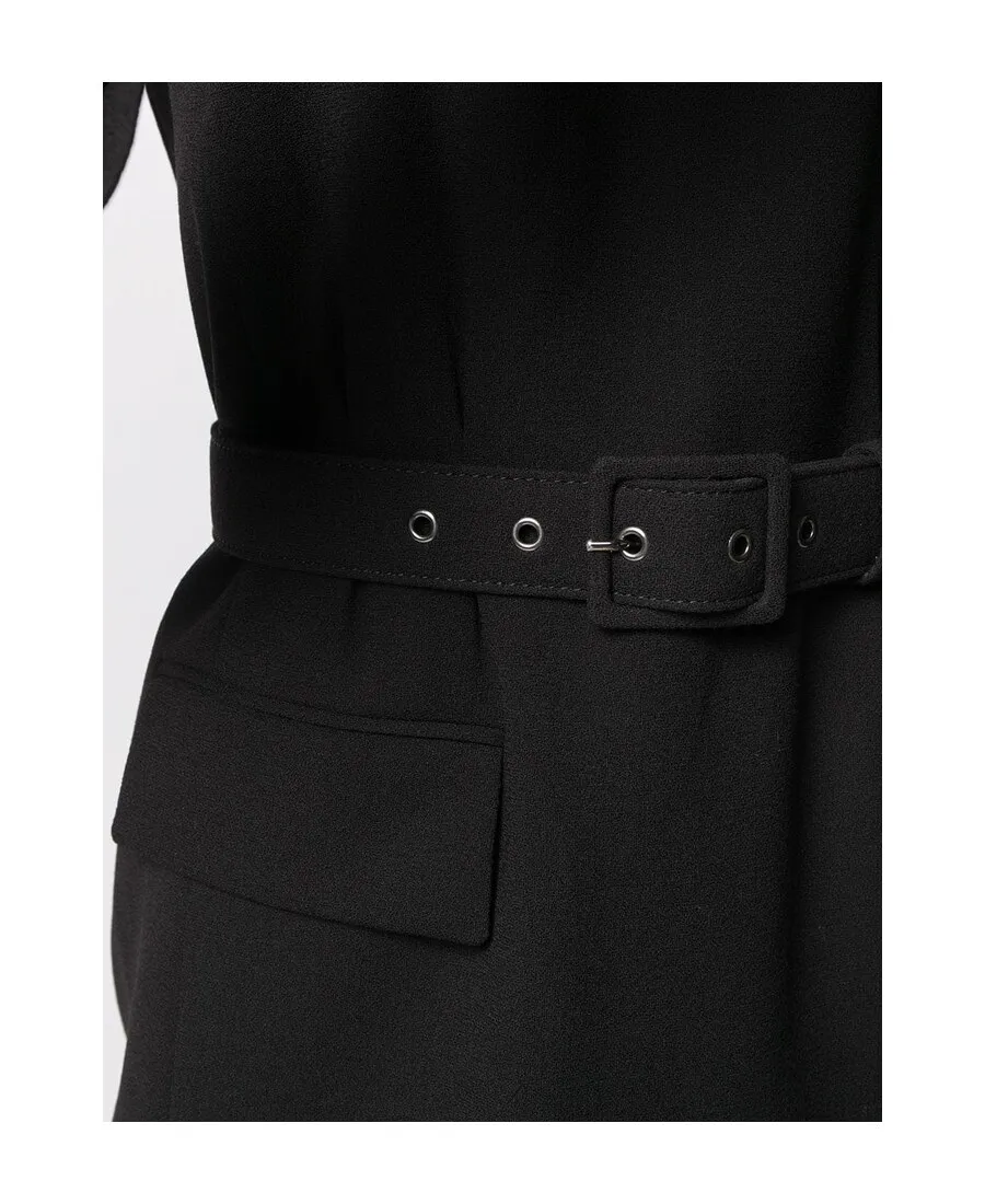 Structured Belted Mini Dress