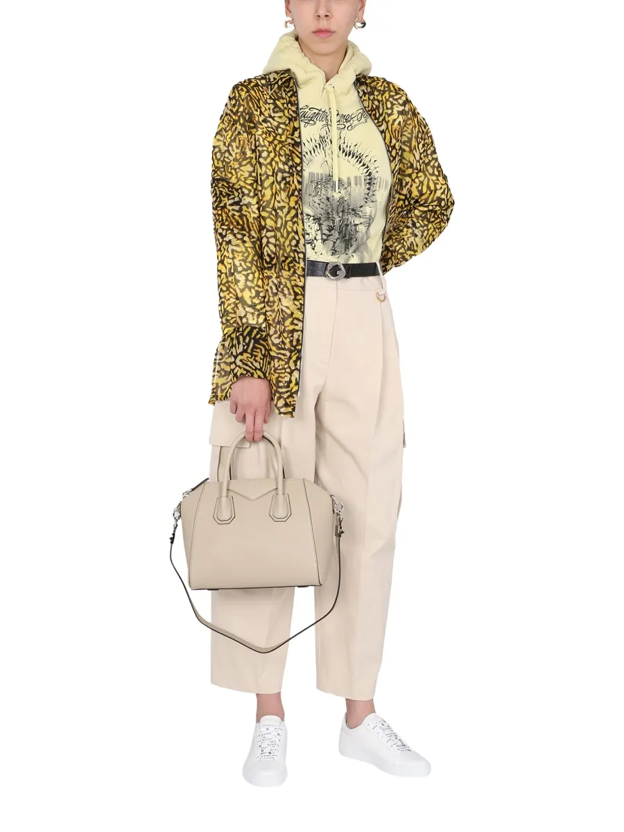 Animal Print Zipped Shirt