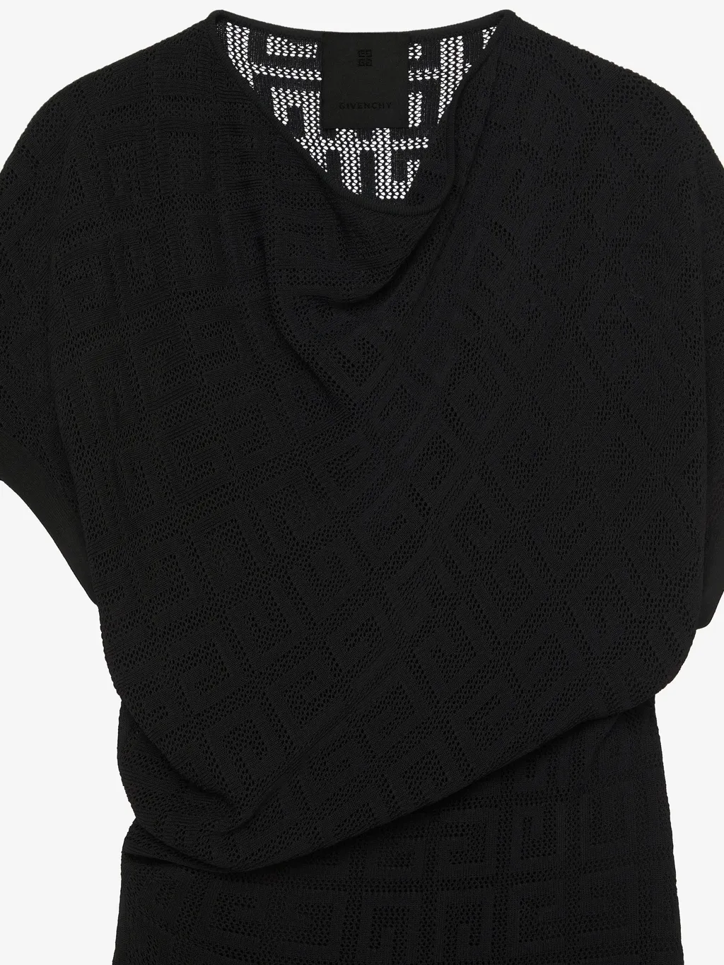 Monogrammed Sheer Detailed Dress