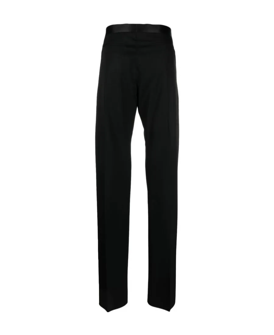 Straight-Leg Tailored Trousers