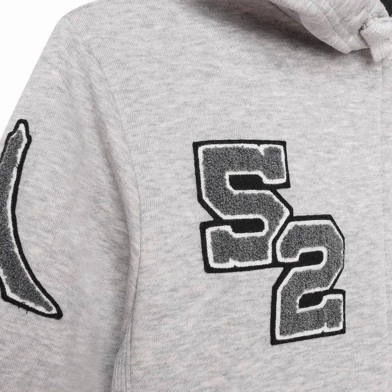 Logo Embroidered Zip-Up Hoodie