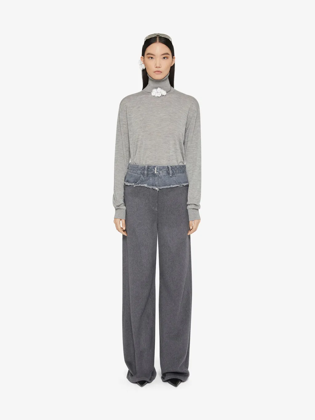 Turtleneck Sweater In Cashmere And Silk