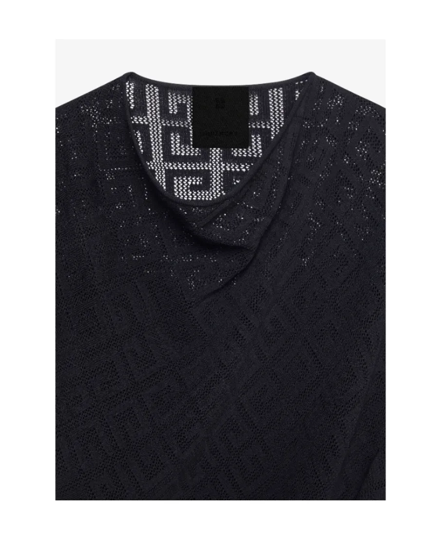 4G Jacquard Draped Top