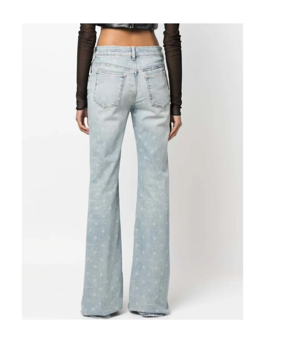 Logo Detailed Flared Jeans