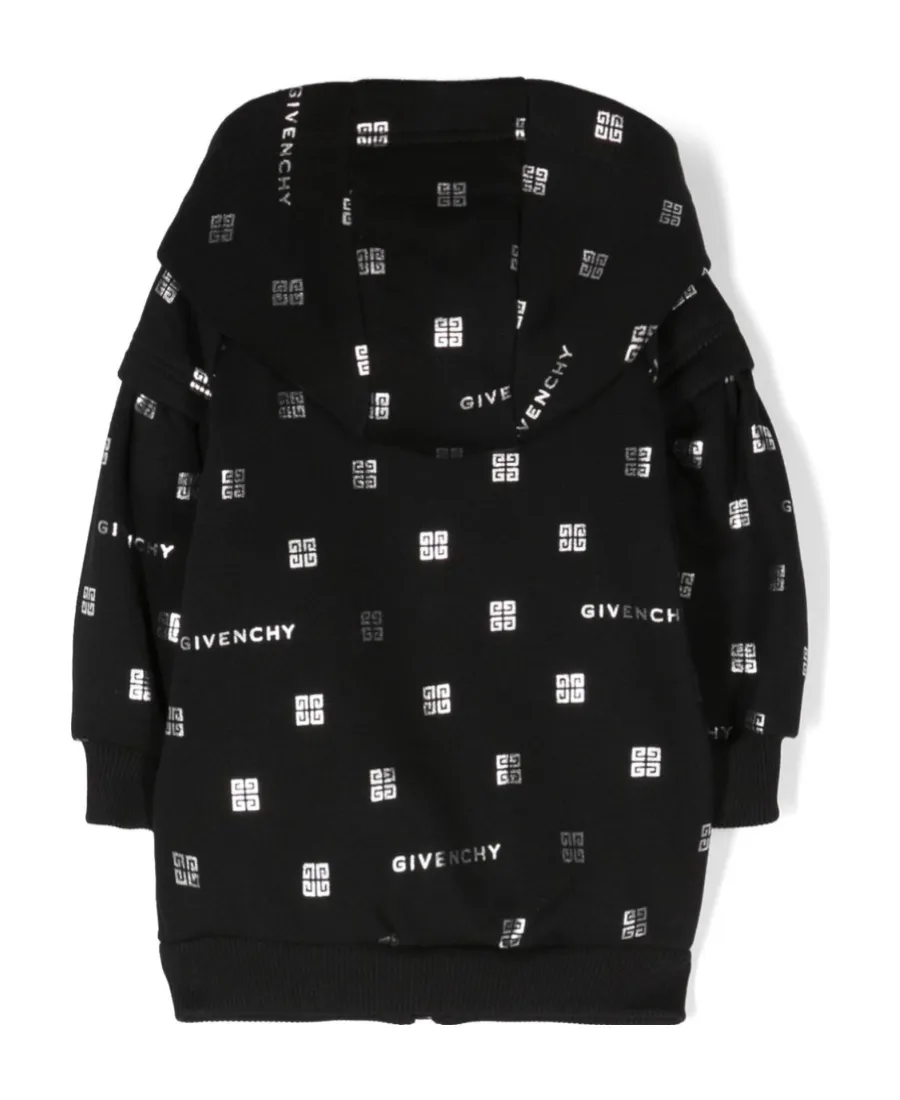 Logo Printed Zipped Hoodie