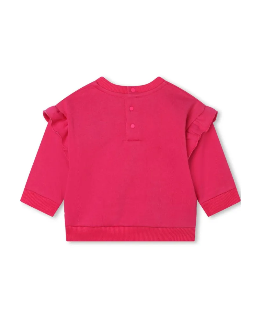 Sequined-Logo Fleece Sweatshirt