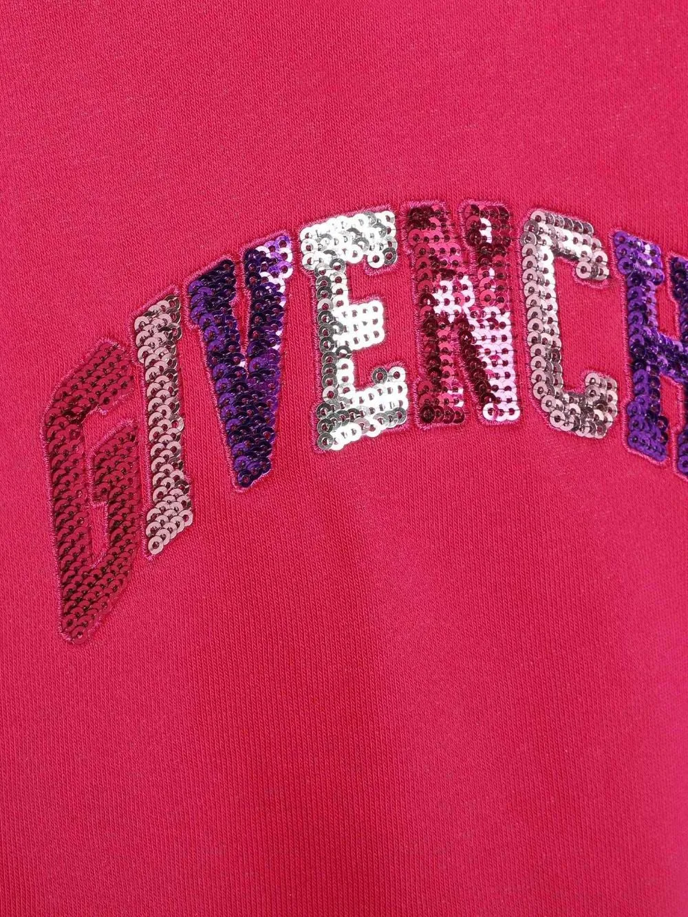 Sequined-Logo Fleece Sweatshirt