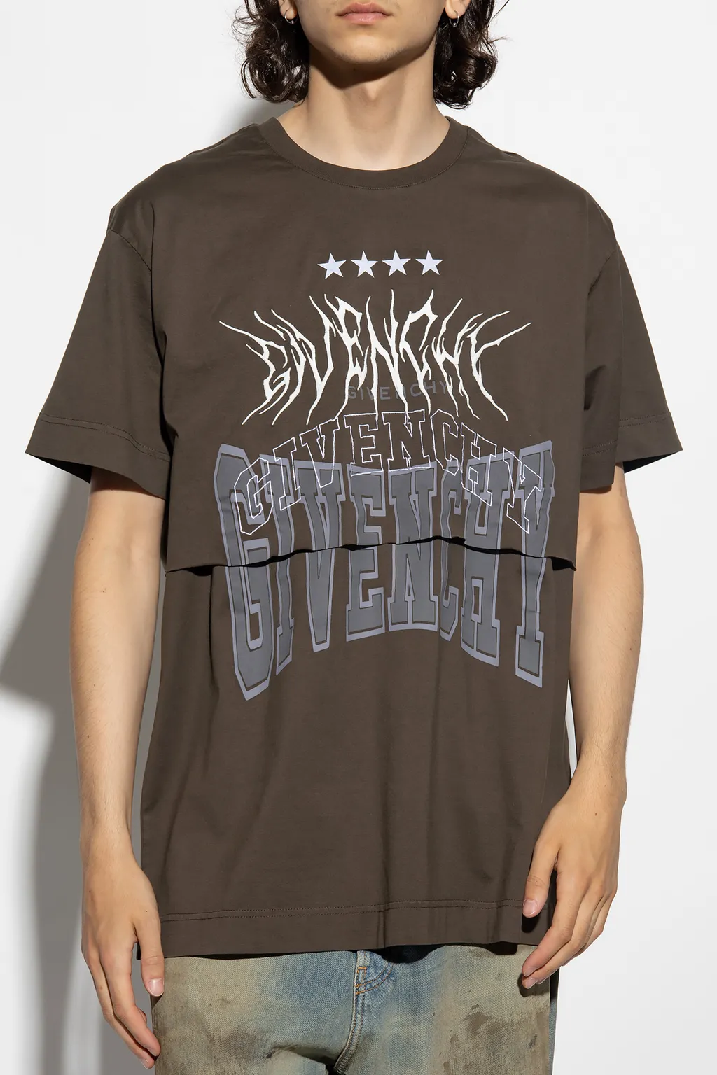 Logo Printed Layered T-Shirt