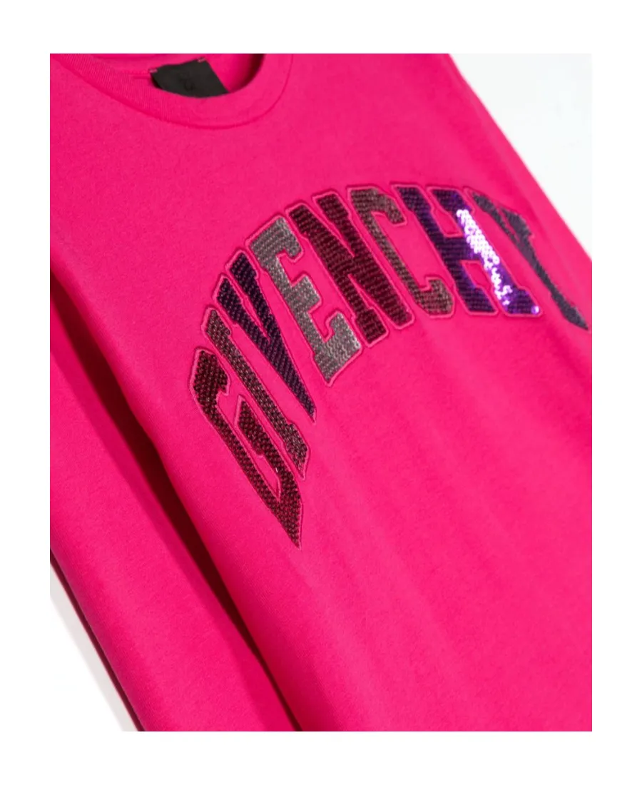 Sequin Embellished Crewneck T-Shirt