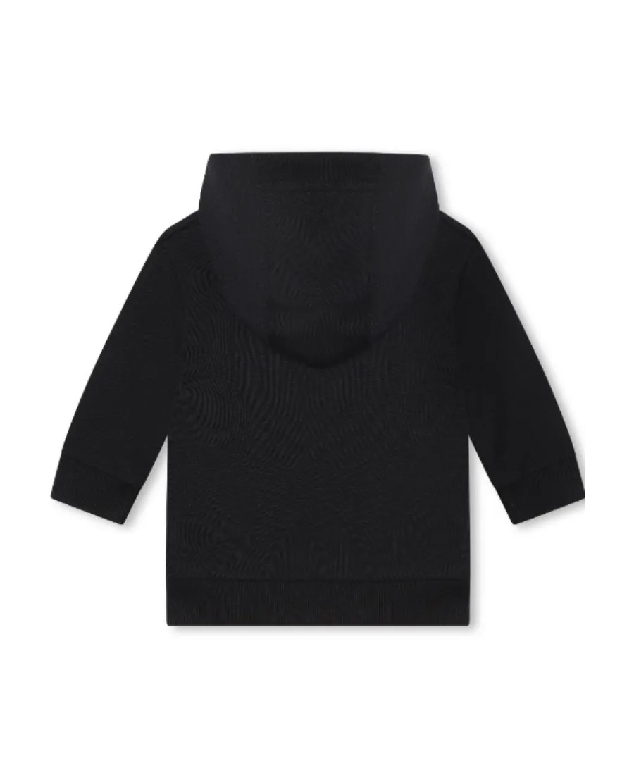 Logo-Appliqué Zip-Up Hooded Jacket