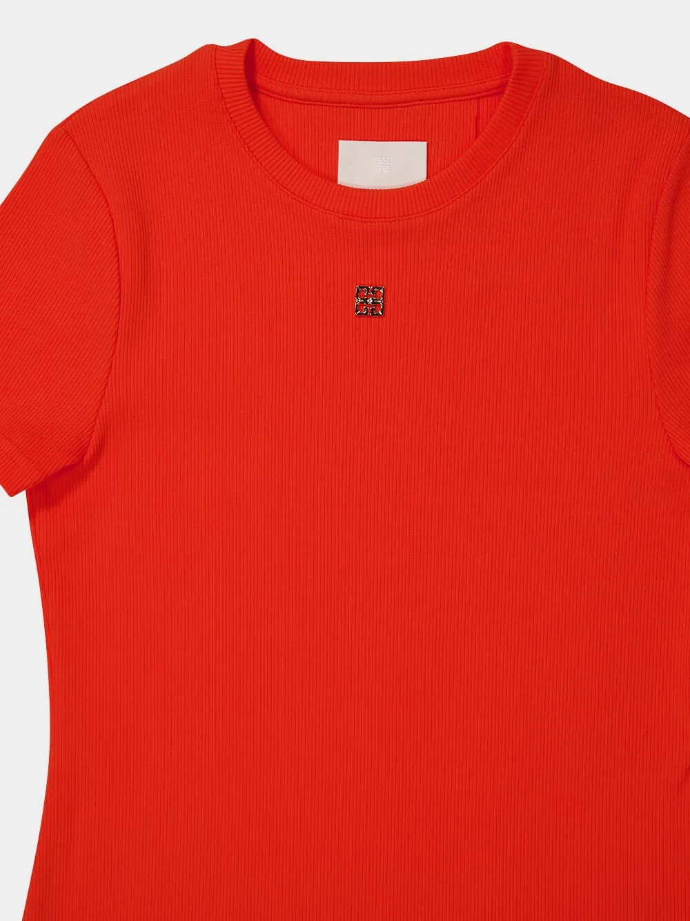 4G Plaque Short-Sleeved Dress
